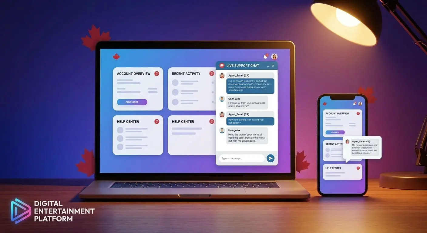 Online support chat dashboard on desktop and mobile