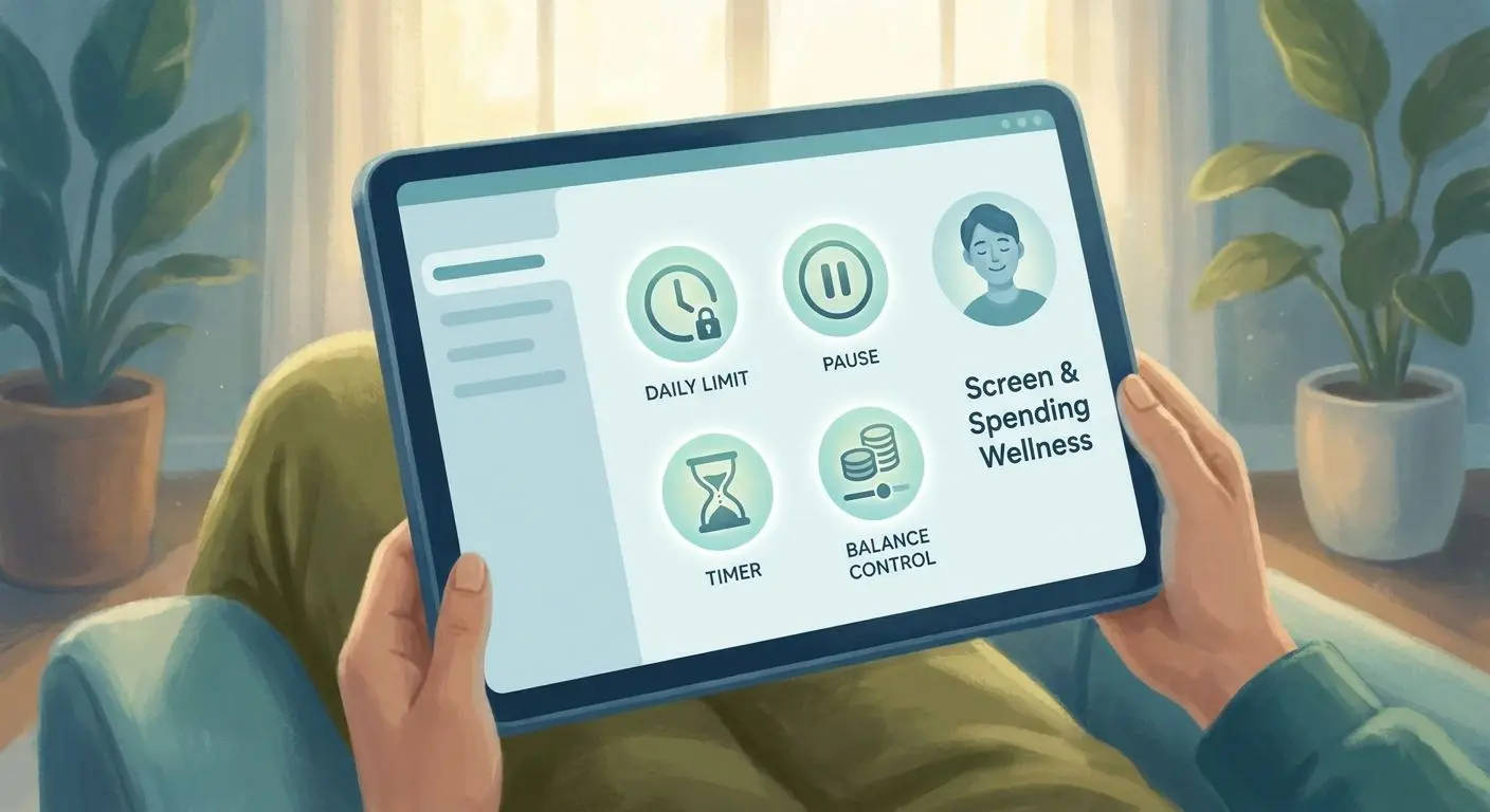 Player using limit and pause tools for responsible play