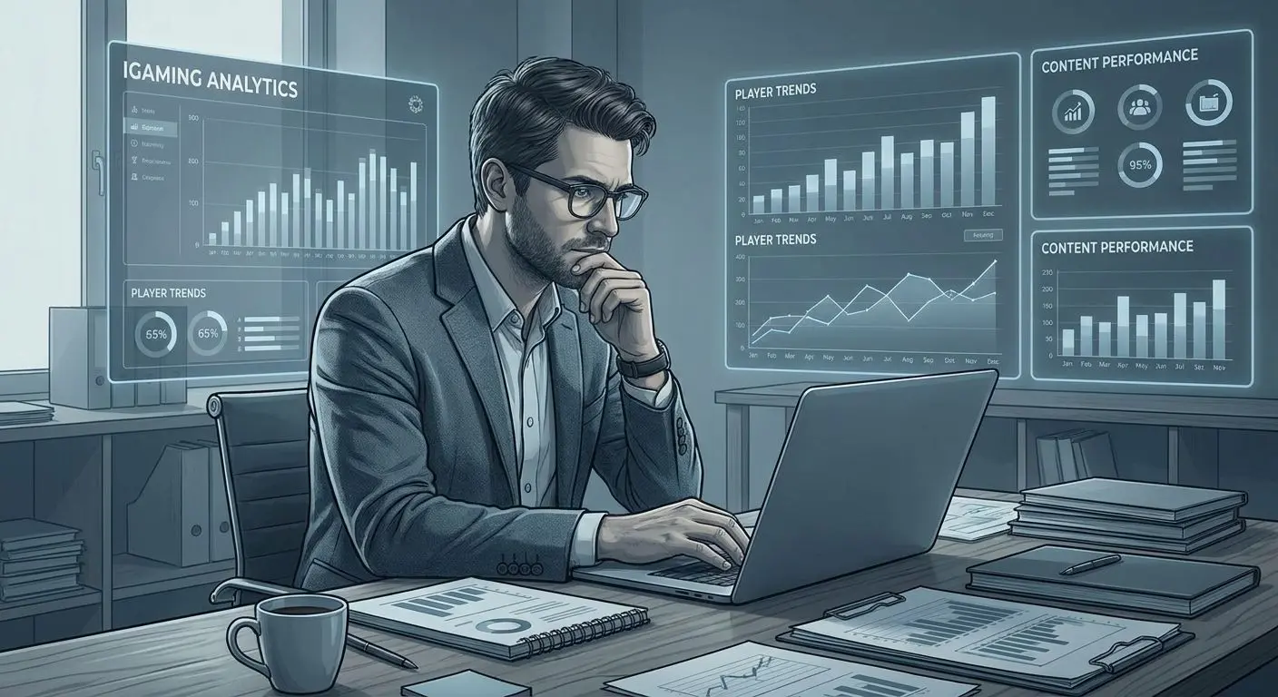 Illustrated author image for an iGaming content analyst