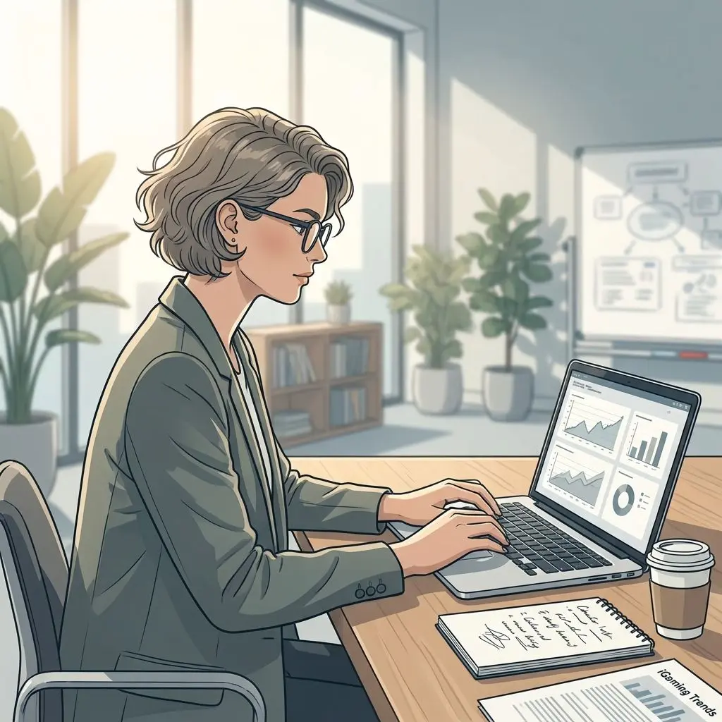 Editorial analyst illustration for author section