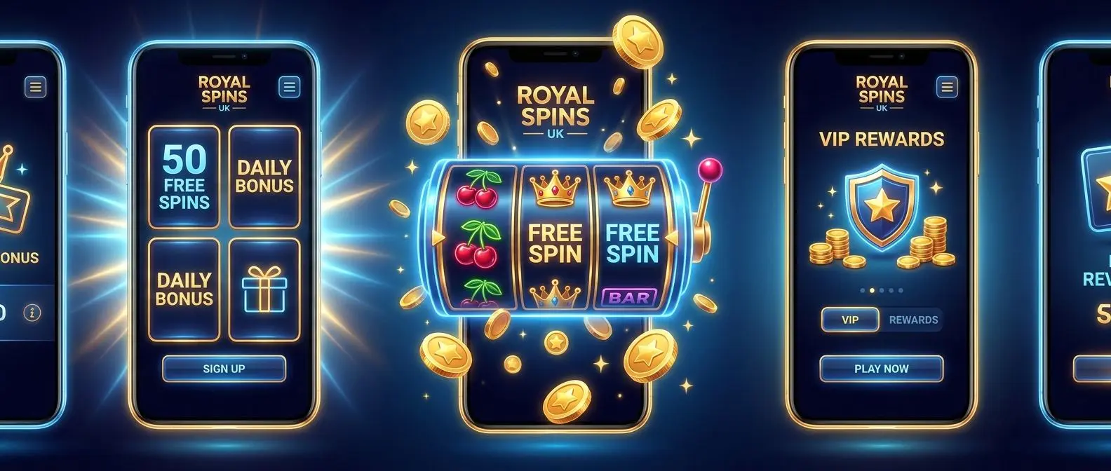 Free spins and promo collage for UK players